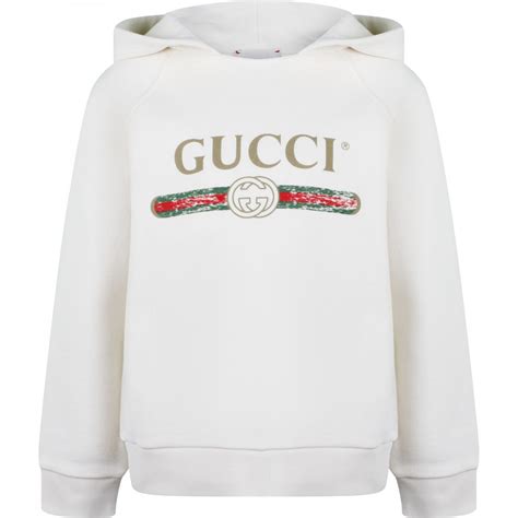 gucci adidas hoodie white|white Gucci hoodie for kids.